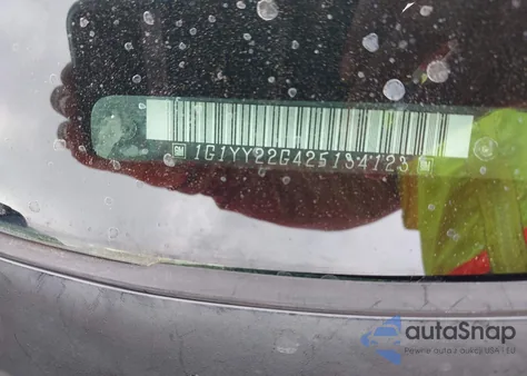 2002 Chevrolet Corvette z USA, uszkodzony, nr VIN 1G1YY22G425134123